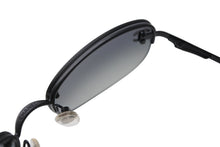 Load image into Gallery viewer, 極美品 CHANEL シャネル ハーフリム サングラス アイウェア 4099 c.101/11 サイズ55□16 130 ココマーク ブラック 中古 4b011991