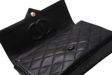 Load image into Gallery viewer, CHANEL シャネル Sフラップ チェーンショルダーバッグ A01259 0番台 ラムスキン ココマーク ブラック ゴールド金具 美品 中古 4b011575