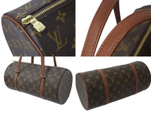 Load image into Gallery viewer, LOUIS VUITTON ルイヴィトン パピヨン30 モノグラムキャンバス ハンドバッグ 旧型 筒形 M51365 ブラウン 美品 中古 4b001161