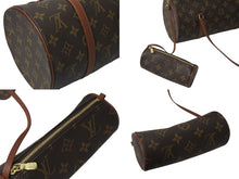 Load image into Gallery viewer, LOUIS VUITTON ルイヴィトン パピヨン30 モノグラムキャンバス ハンドバッグ 旧型 筒形 M51365 ブラウン 美品 中古 4b001161