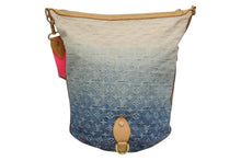 Load image into Gallery viewer, LOUIS VUITTON ルイヴィトン サンバーストPM ショルダーバッグ M93184 モノグラムデニム ピンク ゴールド金具 美品 中古 4b011634
