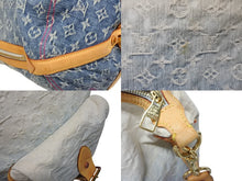 Load image into Gallery viewer, LOUIS VUITTON ルイヴィトン サンバーストPM ショルダーバッグ M93184 モノグラムデニム ピンク ゴールド金具 美品 中古 4b011634