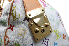 Load image into Gallery viewer, 極美品 LOUIS VUITTON ルイヴィトン スピーディ30 ハンドバッグ M92643 モノグラム マルチカラー 村上隆 ホワイト 中古 4b011625