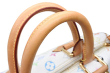 Load image into Gallery viewer, 極美品 LOUIS VUITTON ルイヴィトン スピーディ30 ハンドバッグ M92643 モノグラム マルチカラー 村上隆 ホワイト 中古 4b011625