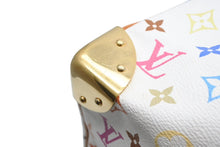 Load image into Gallery viewer, 極美品 LOUIS VUITTON ルイヴィトン スピーディ30 ハンドバッグ M92643 モノグラム マルチカラー 村上隆 ホワイト 中古 4b011625