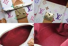 Load image into Gallery viewer, 極美品 LOUIS VUITTON ルイヴィトン スピーディ30 ハンドバッグ M92643 モノグラム マルチカラー 村上隆 ホワイト 中古 4b011625