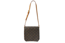 画像をギャラリービューアに読み込む, LOUIS VUITTON ルイヴィトン モノグラム ミュゼットサルサ ショルダーバッグ M51258 ブラウン PVC ヌメ革 ゴールド金具 美品 中古 4b001164
