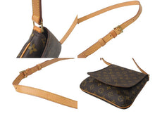 画像をギャラリービューアに読み込む, LOUIS VUITTON ルイヴィトン モノグラム ミュゼットサルサ ショルダーバッグ M51258 ブラウン PVC ヌメ革 ゴールド金具 美品 中古 4b001164