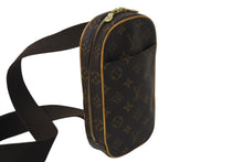 画像をギャラリービューアに読み込む, LOUIS VUITTON ルイヴィトン ポシェットガンジュ ボディバッグ M51870 モノグラム 美品 中古 4b001165