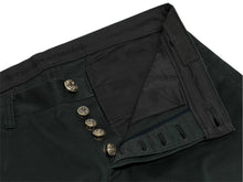 Load image into Gallery viewer, CHROME HEARTS クロムハーツ セメタリークロスパッチパンツ サイズ36 クロスボール ブラック レザー シルバ−925 35パッチ 美品 中古 4b011662