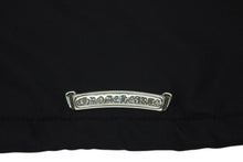 Load image into Gallery viewer, 新品未使用 CHROME HEARTS クロムハーツ RED PATCH RACING JACKET レーシング ジャケット サイズS クロスパッチ ブラック レザー 裏起毛 中古 4b011667