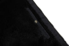 Load image into Gallery viewer, 新品未使用 CHROME HEARTS クロムハーツ RED PATCH RACING JACKET レーシング ジャケット サイズS クロスパッチ ブラック レザー 裏起毛 中古 4b011667