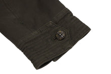 Load image into Gallery viewer, 極美品 CHROME HEARTS クロムハーツ チェリーボム クロスボタン ジャケット ダブルジップ カーキ シルバー金具 サイズXL 中古 4b011666