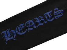 Load image into Gallery viewer, 新品未使用 CHROME HEARTS クロムハーツ プルオーバーフーディー パーカー サイズXL ブラック ブルー ロゴプリント 中古 4b011668