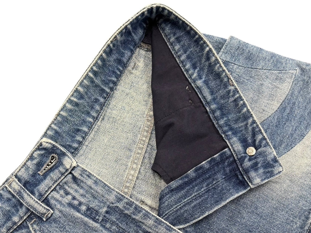 CHANEL Denim Shorts P55909V42309 Size 38 Coco Mark Indigo Blue Good Condition Used 4b011672