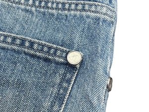 CHANEL シャネル デニムショーツ ショートパンツ P55909V42309 サイズ38 ココマーク インディゴブルー 美品 中古 4b011672