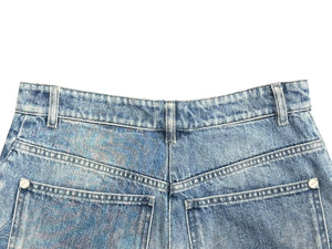 CHANEL シャネル デニムショーツ ショートパンツ P55909V42309 サイズ38 ココマーク インディゴブルー 美品 中古 4b011672
