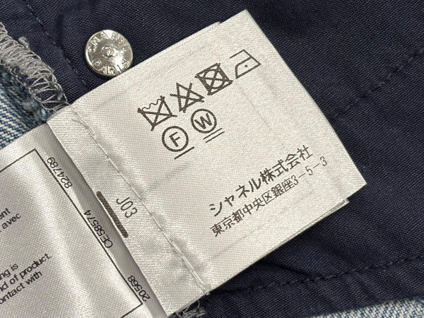 CHANEL シャネル デニムショーツ ショートパンツ P55909V42309 サイズ38 ココマーク インディゴブルー 美品 中古 4b011672