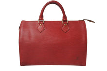 Load image into Gallery viewer, LOUIS VUITTON ルイヴィトン スピーディ30 ハンドバッグ M43007 エピ レザー レッド ゴールド金具 美品 中古 4b001169