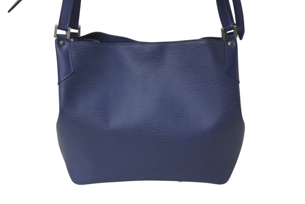 LOUIS VUITTON ルイヴィトン エピ マンダラ MM ショルダーバッグ M5889G エピレザー ブルー シルバー金具 美品 中古 4b001173