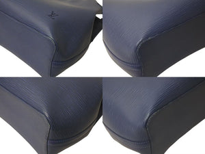 LOUIS VUITTON ルイヴィトン エピ マンダラ MM ショルダーバッグ M5889G エピレザー ブルー シルバー金具 美品 中古 4b001173