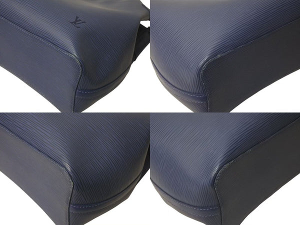 LOUIS VUITTON ルイヴィトン エピ マンダラ MM ショルダーバッグ M5889G エピレザー ブルー シルバー金具 美品 中古 4b001173