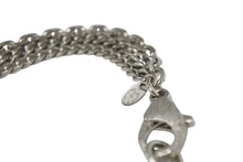 Load image into Gallery viewer, CHANEL シャネル 5連 ラインストーン ロング チェーン ネックレス 124.4g シルバー メタル ラインストーン ココマーク シルバー金具 美品 中古 4b011732