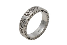 Load image into Gallery viewer, CHROME HEARTS クロムハーツ スペーサーリング FUCK YOU 6mm 重量約13.7g サイズ5.2号 2003/.925刻印 シルバー925 美品 中古 4b011659