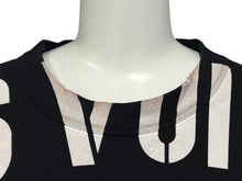 Load image into Gallery viewer, LOUIS VUITTON×FRAGMENT ルイヴィトン×フラグメント ロングスリーブ HDY26WJIU ブラック ホワイト コットン レーヨン サイズM 中古 4b011741