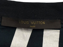 Load image into Gallery viewer, LOUIS VUITTON×FRAGMENT ルイヴィトン×フラグメント ロングスリーブ HDY26WJIU ブラック ホワイト コットン レーヨン サイズM 中古 4b011741