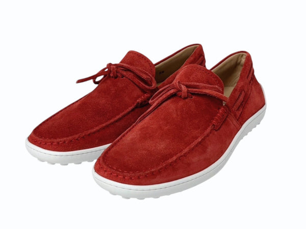 極美品 TOD'S トッズ ゴンミーニ XXM15C0CN50RE0R007 ドライビングシューズ レザー ローファー サイズ5.5 中古 4b010718