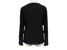 Load image into Gallery viewer, 極美品 CHANEL シャネル ツイードジャケット P79356V71693 サイズ36 セーラーカラー ココマーク ブラック ホワイト 中古 4b011494