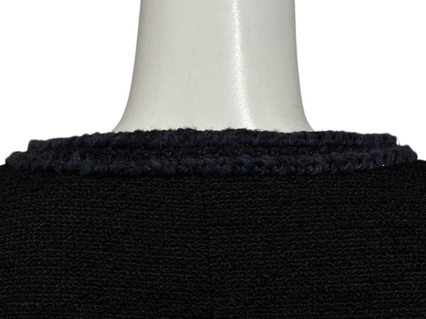 極美品 CHANEL シャネル ツイードジャケット P79356V71693 サイズ36 セーラーカラー ココマーク ブラック ホワイト 中古 4b011494