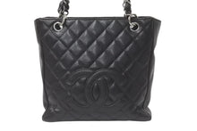 Load image into Gallery viewer, 極美品 CHANEL シャネル マトラッセPST ココマーク トートバッグ 11番台 キャビアスキン ブラック ブラウン シルバー金具 中古 4b001177