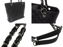 Load image into Gallery viewer, 極美品 CHANEL シャネル マトラッセPST ココマーク トートバッグ 11番台 キャビアスキン ブラック ブラウン シルバー金具 中古 4b001177