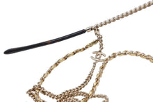 Load image into Gallery viewer, CHANEL シャネル ラウンド サングラス アイウェア 4245 c.395/3 サイズ58□18 135 ココマーク ブラウン チェーン付き 美品 中古 4b011776