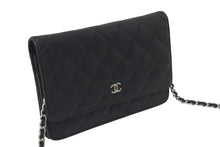 Load image into Gallery viewer, 極美品 CHANEL シャネル チェーンウォレット ショルダーバッグ ココマーク 20番台 キャビアスキン ブラック 中古 4b001178