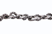 Load image into Gallery viewer, 極美品 CHROME HEARTS クロムハーツ 2クリップファンシー ショートウォレットチェーン 重量約212.0g 全長約41cm シルバー925 中古 4b011656