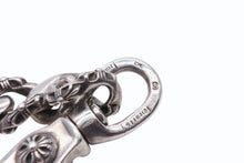 Load image into Gallery viewer, 極美品 CHROME HEARTS クロムハーツ 2クリップファンシー ショートウォレットチェーン 重量約212.0g 全長約41cm シルバー925 中古 4b011656