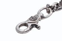 Load image into Gallery viewer, 極美品 CHROME HEARTS クロムハーツ 2クリップファンシー ショートウォレットチェーン 重量約212.0g 全長約41cm シルバー925 中古 4b011656