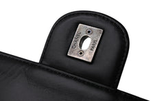 Load image into Gallery viewer, CHANEL シャネル Sフラップ Wチェーンショルダーバッグ 21番台 ココマーク カーフスキン ブラック シルバー金具 美品 中古 4b011815