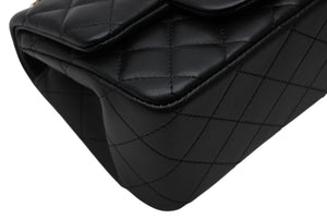 新品同様 CHANEL シャネル ミニマトラッセ16 Sフラップ Sチェーンショルダーバッグ ランダム番台 ココマーク ラムスキン ブラック 中古 4b011816