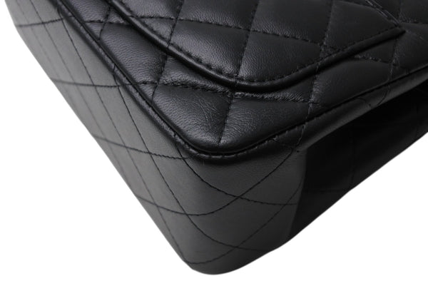 新品同様 CHANEL シャネル ミニマトラッセ16 Sフラップ Sチェーンショルダーバッグ ランダム番台 ココマーク ラムスキン ブラック 中古 4b011816