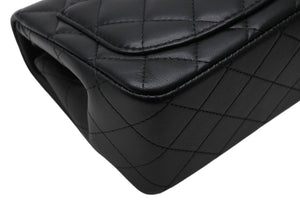 新品同様 CHANEL シャネル ミニマトラッセ16 Sフラップ Sチェーンショルダーバッグ ランダム番台 ココマーク ラムスキン ブラック 中古 4b011816