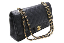 Load image into Gallery viewer, 極美品 CHANEL シャネル マトラッセ25 Wフラップ Wチェーンショルダーバッグ A01164 14番台 ココマーク キャビアスキン ブラック 中古 4b011817