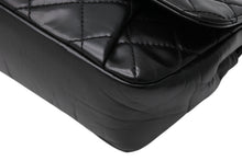 Load image into Gallery viewer, CHANEL シャネル Sフラップ Wチェーンショルダーバッグ 21番台 ココマーク カーフスキン ブラック シルバー金具 美品 中古 4b011815