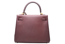 Load image into Gallery viewer, 新品同様品 HERMES エルメス KELLY ケリー25 2WAYハンドバッグ 内縫い トゴ ルージュアッシュゴールド金具 A刻印 4b012348