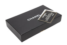 Load image into Gallery viewer, CHANEL シャネル カードケース 6番台 ウォレットチェーン ココマーク ナイロン レザー ブラック ブルー 美品 中古 4b011862