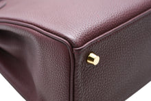 Load image into Gallery viewer, 新品同様品 HERMES エルメス KELLY ケリー25 2WAYハンドバッグ 内縫い トゴ ルージュアッシュゴールド金具 A刻印 4b012348