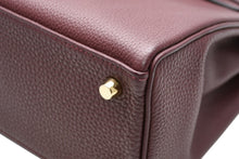 Load image into Gallery viewer, 新品同様品 HERMES エルメス KELLY ケリー25 2WAYハンドバッグ 内縫い トゴ ルージュアッシュゴールド金具 A刻印 4b012348